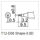 Soldering Tip Shape D T-12